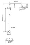 A15502 Thermo Душевой комплект с термостатическим смесителем