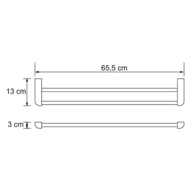 Kammel K-8340WHITE Держатель полотенец двойной