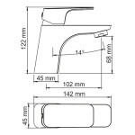 Salm 2703 Смеситель для умывальника