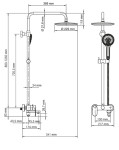 A17401 Душевой комплект со смесителем