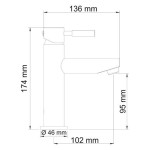 Main 4104 Смеситель для умывальника