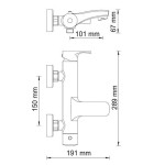 Berkel 4801 Смеситель для ванны с коротким изливом