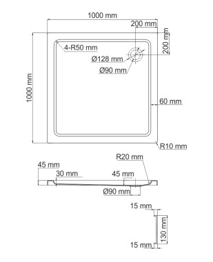 Amper 29T19 Душевой поддон