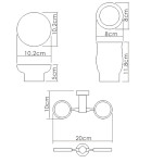 K-24126 Держатель стакана и мыльницы