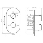 Elbe 7444 Thermo Термостатический смеситель для ванны и душа