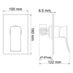 Aller 10651WHITE Смеситель для душа