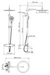 A18801 Thermo Душевой комплект с термостатическим смесителем