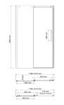 Alme 15R05 Душевая дверь