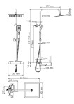 A19901 Thermo Душевой комплект с термостатическим смесителем