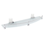 Leine K-5044WHITE (ранее К-5024WHITE) Полка стеклянная с бортиком