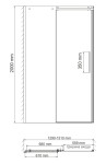 Alme 15R30 Душевая дверь