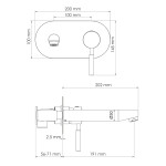 Main 4130 Встраиваемый смеситель для раковины