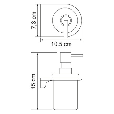 Kammel K-8399WHITE Дозатор для жидкого мыла