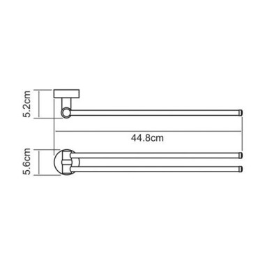 Isen K-4031 Держатель полотенец двойной