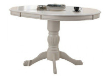 Стол обеденный Queen (900-1250x900x760) IVORY WHITE (айвори)