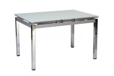 Стол обеденный Mix-3 (1200-2000х830х760) SUPER WHITE (экстра белый)