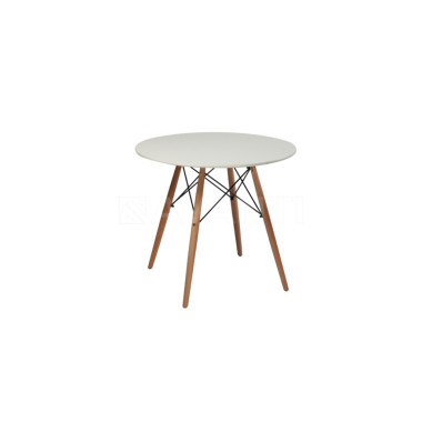 Стол обеденный Fancy (D800x720) WHITE (белый)