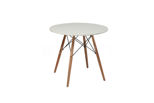 Стол обеденный Fancy (D800x720) WHITE (белый)