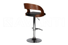 Стул барный BCR-402 Walnut wood/Black PU (черный)