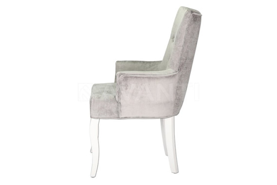 Стул Bosco WHITE HIGLOSSY/GRAY GR#1 (белый лак/серый)