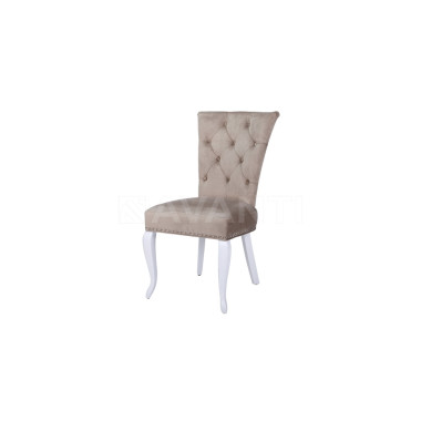 Стул Modena WHITE HIGLOSSY/BEIGE (белый глянец/беж)