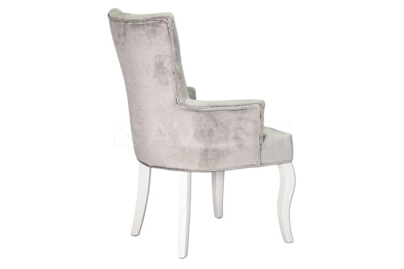 Стул Bosco WHITE HIGLOSSY/GRAY GR#1 (белый лак/серый)