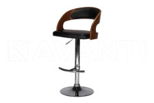 Стул барный BCR-402 Walnut wood/Black PU (черный)