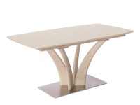 Стол обеденный Orchidea (1600-2100х900х760) MOKKA (мокко сатинированное стекло)
