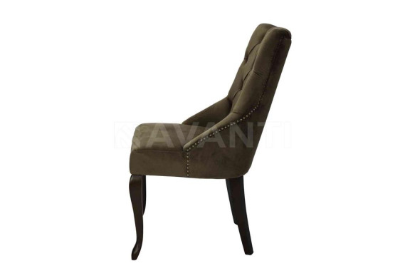 Стул Hilton DARK WALNUT/BROWN (темный орех/коричневый)