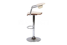 Стул барный BCR-403 Cherry wood/Beige light PU (беж светлый)