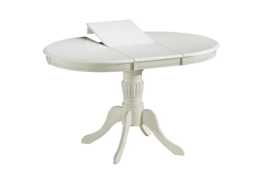 Стол обеденный Iren (1060-1410x1060x760) IVORY WHITE (айвори)