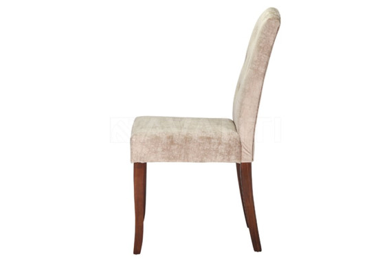 Стул Mila DARK WALNUT/BEIGE BG#1 (темный орех/беж светлый)