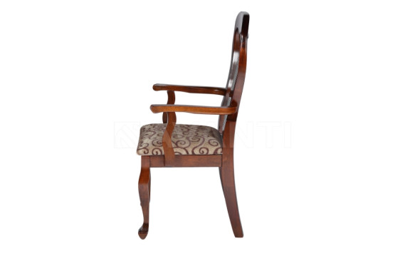 Стул с подлокотниками Vera NEW AB WALNUT (темный орех)