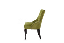 Стул Hilton DARK WALNUT/GREEN (темный орех/зеленый)
