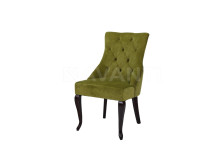Стул Hilton DARK WALNUT/GREEN (темный орех/зеленый)