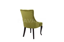 Стул Hilton DARK WALNUT/GREEN (темный орех/зеленый)