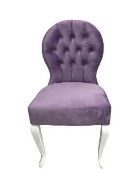 Стул Nova WHITE HIGLOSSY/LILAC (белый глянец/лиловый)