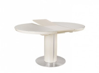 Стол обеденный Slim (1100-1450х1100х760) BIEGE (беж сатинированное стекло)