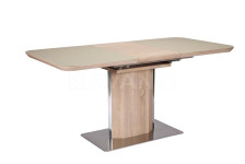 Стол обеденный Campo (1200-1600x800x760) OAK/CREAM (дуб/крем сатин)