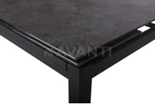 Стол обеденный Like-1 (800-1200x650х760) BROWN/ANTHRACITE (коричневый/антрацит)