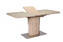 Стол обеденный Campo (1200-1600x800x760) OAK/CREAM (дуб/крем сатин)