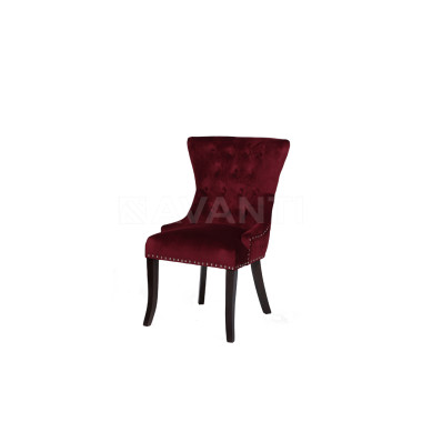 Стул Mariott DARK WALNUT/BORDO (темный орех/бордо)