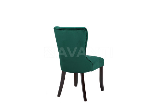 Стул Ritz DARK WALNUT/DARK GREEN (темный орех/темно зеленый)