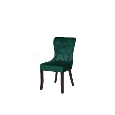 Стул Ritz DARK WALNUT/DARK GREEN (темный орех/темно зеленый)