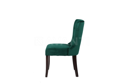 Стул Ritz DARK WALNUT/DARK GREEN (темный орех/темно зеленый)