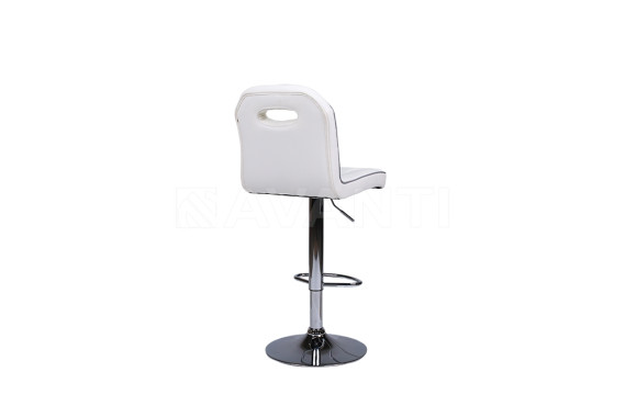 Стул барный BCR-708 White/Gray line (белый/серый кант)