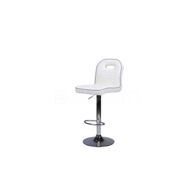 Стул барный BCR-708 White/Gray line (белый/серый кант)