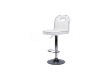 Стул барный BCR-708 White/Gray line (белый/серый кант)