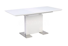 Стол обеденный Surf (1200-1600х800х760) WHITE HIGLOSSY (белый лак со стеклом)