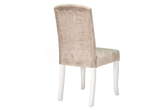 Стул Mila WHITE HIGLOSSY/BEIGE BG#1 (белый лак/беж светлый)